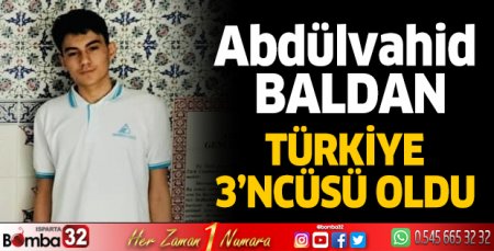 Baldan yarışmada dereceye girdi