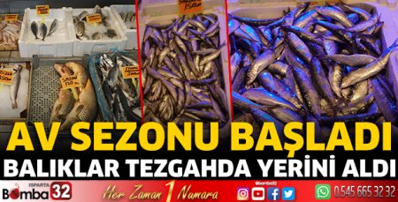 Balıklar tezgahlarda yerini aldı