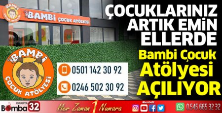 Bambi Çocuk Atölyesi açılıyor