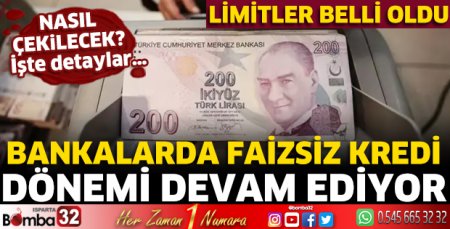Bankalarda faizsiz kredi dönemi