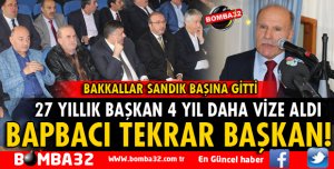 BAPBACI TEKRAR BAŞKAN