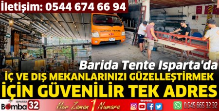 Barida Tente Isparta'da güvenilir tek adres
