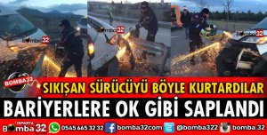 BARİYERLERE OK GİBİ SAPLANDI