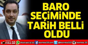 BARO seçiminde tarih belli oldu