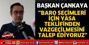 BARO SEÇİMLERİ İÇİN YASA TEKLİFİNDEN VAZGEÇİLMESİNİ TALEP EDİYORUZ