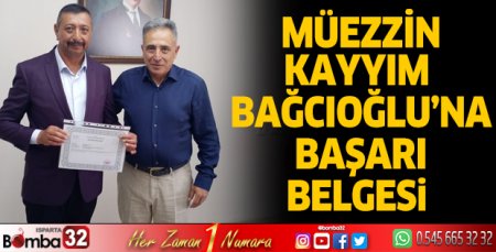 Başarı belgesi ile ödüllendirildi