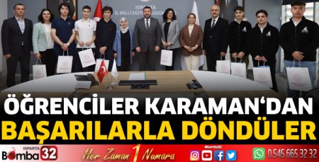 Başarılarla döndüler
