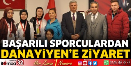 Başarılı sporculardan ziyaret