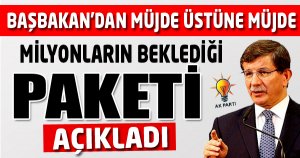 BAŞBAKAN'DAN MÜJDE ÜSTÜNE MÜJDE!