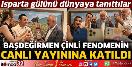 Başdeğirmen Çinli fenomenin canlı yayınına katıldı