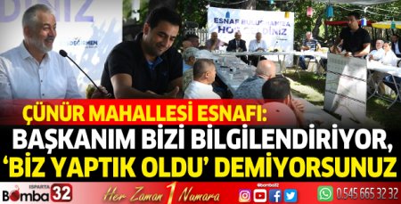 Başdeğirmen Çünür Mahallesi esnafıyla buluştu
