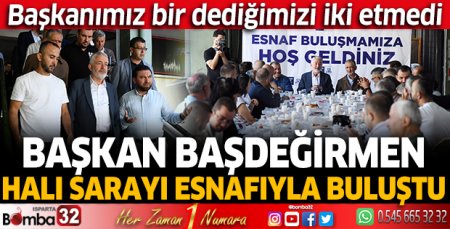 Başdeğirmen Halı Sarayı esnafıyla buluştu