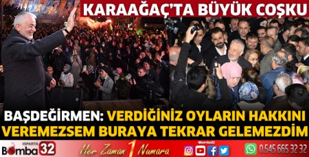 Başdeğirmen Karaağaç mahallesinde coşkuyla karşılandı