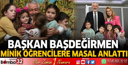 Başdeğirmen  minik öğrencilere masal anlattı