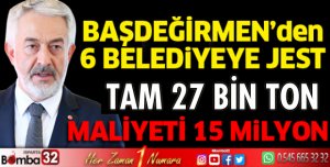 Başdeğirmen'den 6 belediyeye jest