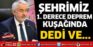 BAŞDEĞİRMEN'DEN DEPREM AÇIKLAMASI