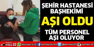 BAŞHEKİM KESKİN AŞI OLDU