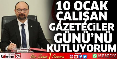 Başhekim Oksay'ın 10 Ocak Çalışan Gazeteciler Günü mesajı