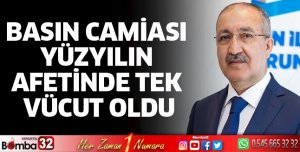 Basın Camiası Yüzyılın Afetinde Tek Vücut Oldu