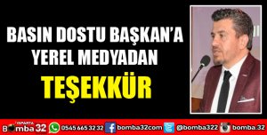 BASIN DOSTU BAŞKAN’A YEREL MEDYADAN TEŞEKKÜR