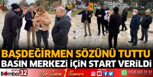 Basın Merkezi için start verildi