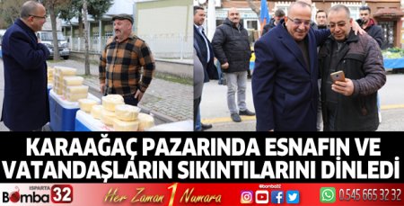 Başkan Adayı Tural Karaağaç Pazarında