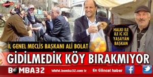 BAŞKAN ALİ  BOLAT KÖYLERİ TEK TEK GEZİYOR