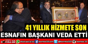 BAŞKAN AYBATILI, 41 YILLIK HİZMETİNE SON NOKTAYI KOYDU