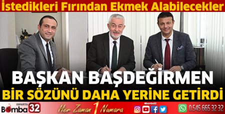 Başkan Başdeğirmen bir sözünü daha yerine getirdi