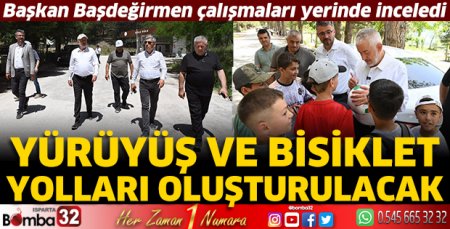 Başkan Başdeğirmen çalışmaları yerinde inceledi