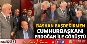 Başkan Başdeğirmen Cumhurbaşkanı Erdoğan ile görüştü