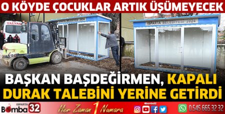Başkan Başdeğirmen, kapalı durak talebini yerine getirdi