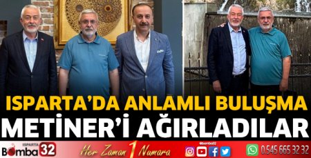 Başkan Başdeğirmen, Mehmet Metiner’i Isparta’da ağırladı