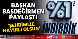 Başkan Başdeğirmen paylaştı