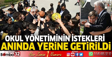 Başkan Başdeğirmen’den Nazmiye Demirel Ortaokulu’na ziyaret