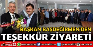 BAŞKAN BAŞDEĞİRMEN’DEN TEŞEKKÜR ZİYARETİ