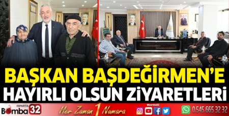 Başkan Başdeğirmen’e hayırlı olsun ziyaretleri  
