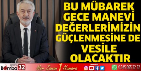 Başkan Başdeğirmen’in Miraç Kandili dolayısıyla yayımladığı mesajı