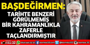 BAŞKAN BAŞDEĞİRMEN'DEN CUMHURİYET BAYRAMI MESAJI