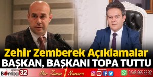 Başkan, başkanı topa tuttu
