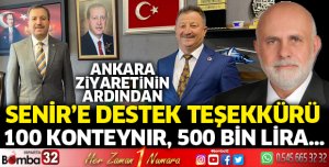 Başkan Borazancı'dan destek teşekkürü