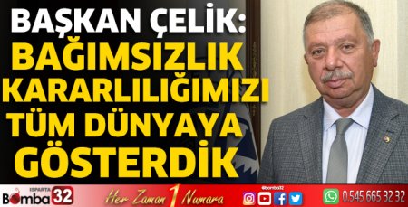 Başkan Çelik'in 30 Ağustos Zafer Bayramı kutlaması