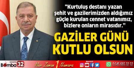 Başkan Çelik'in Gaziler Günü mesajı
