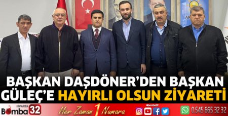 Başkan Daşdöner'den Başkan Güleç'e hayırlı olsun ziyareti
