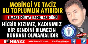 BAŞKAN DEMİRALAY'DAN DÜNYA KADINLAR GÜNÜ MESAJI