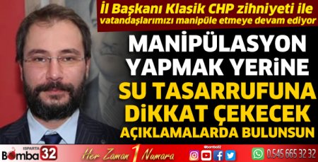 Başkan Er'den su faturalarına yansıtılan fiyat açıklaması