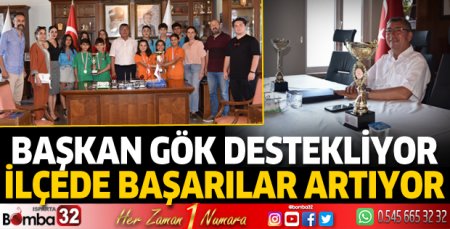 Başkan Gök destekliyor, ilçede başarılar artıyor 