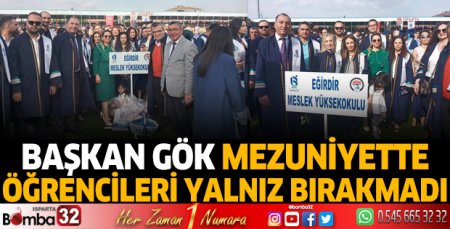 Başkan Gök, öğrencileri yalnız bırakmadı