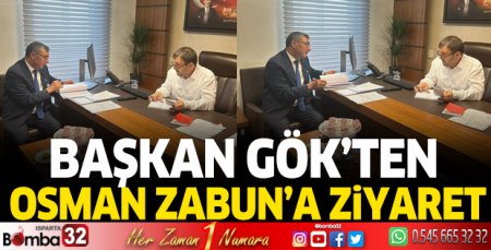 Başkan Gök'ten Osman Zabun'a ziyaret