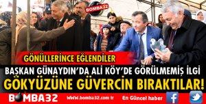 BAŞKAN GÜNAYDIN İÇİN GÖKYÜZÜNE GÜVERCİN SALDILAR